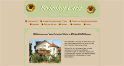 Desktop Screenshot of ferienhof-carle.de