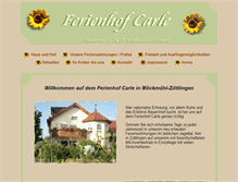 Tablet Screenshot of ferienhof-carle.de